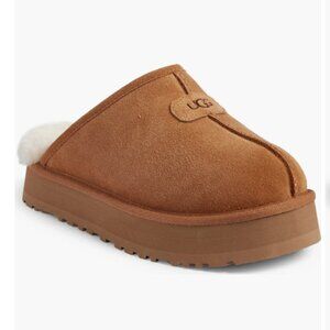 NIB UGG DISCOQUETTE SLIDE SLIPPER CHESTNUT SIZE 8